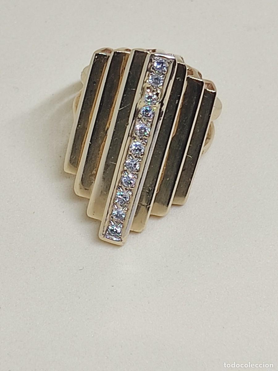 Joyeria: Gran sortija oro macizo y brillantes naturales - Foto 5