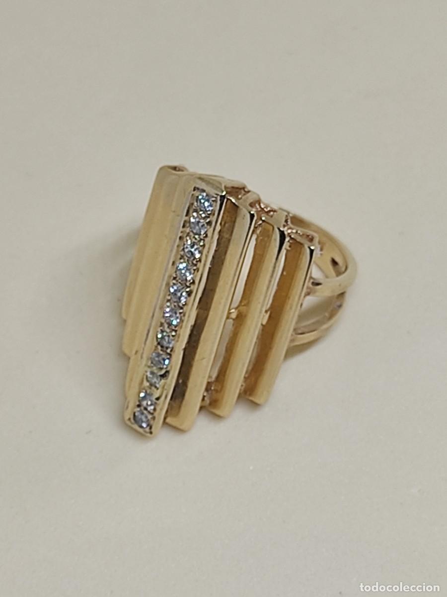 Joyeria: Gran sortija oro macizo y brillantes naturales - Foto 8