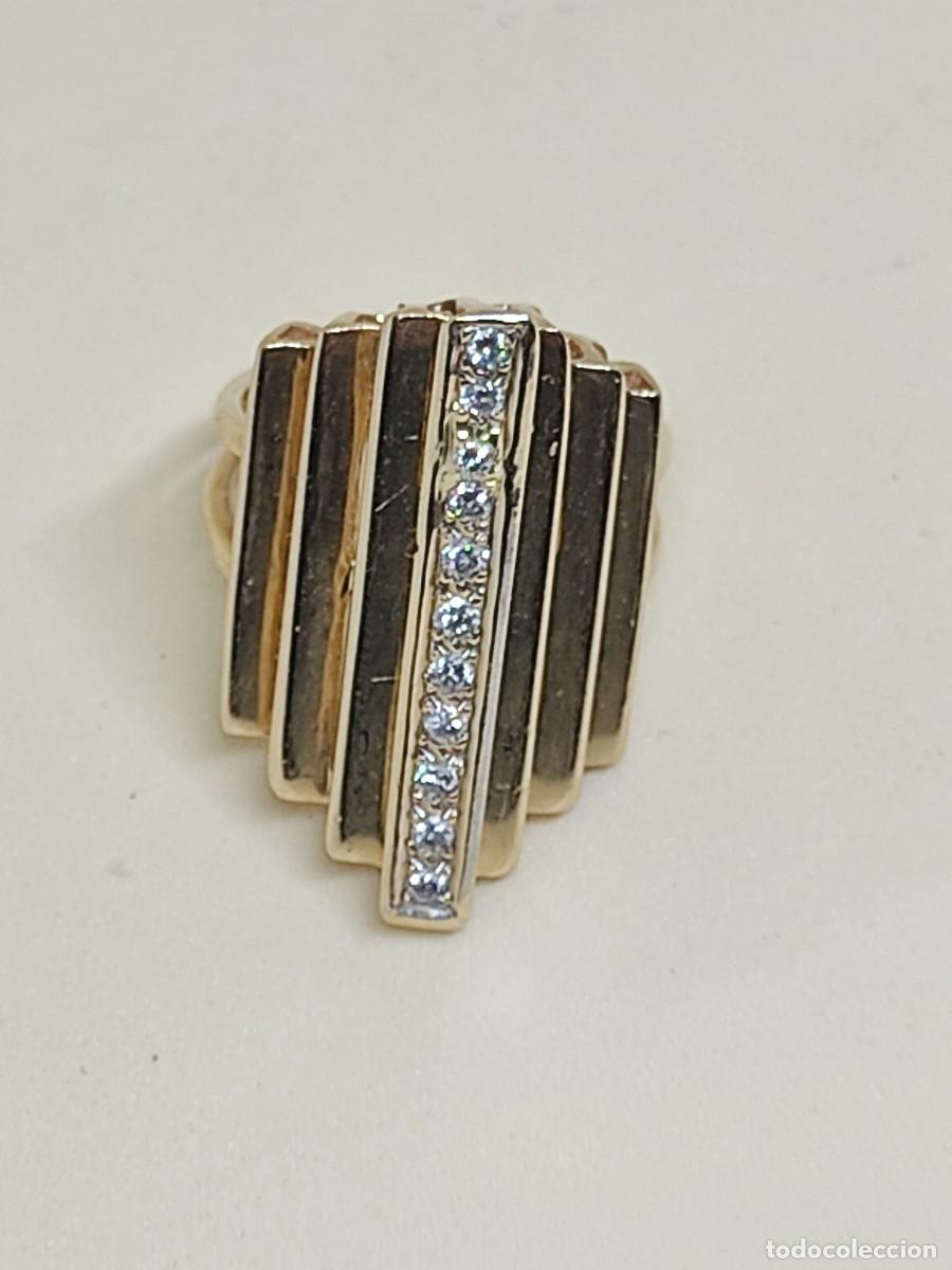 Joyeria: Gran sortija oro macizo y brillantes naturales - Foto 9