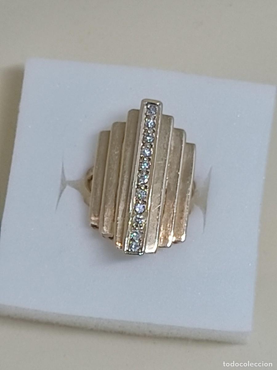 Joyeria: Gran sortija oro macizo y brillantes naturales - Foto 11