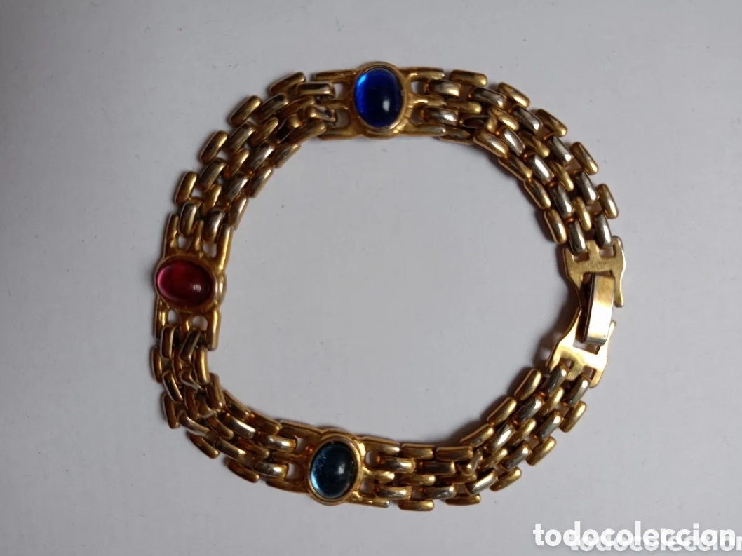 Joaillerie: Pulsera a&ntilde;os 80 en dorado y Swarovski