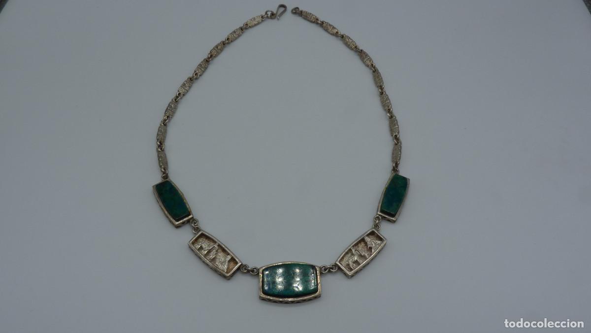 Joyeria: COLLAR MOTIVOS INCAS EN PLATA DE 925MM.