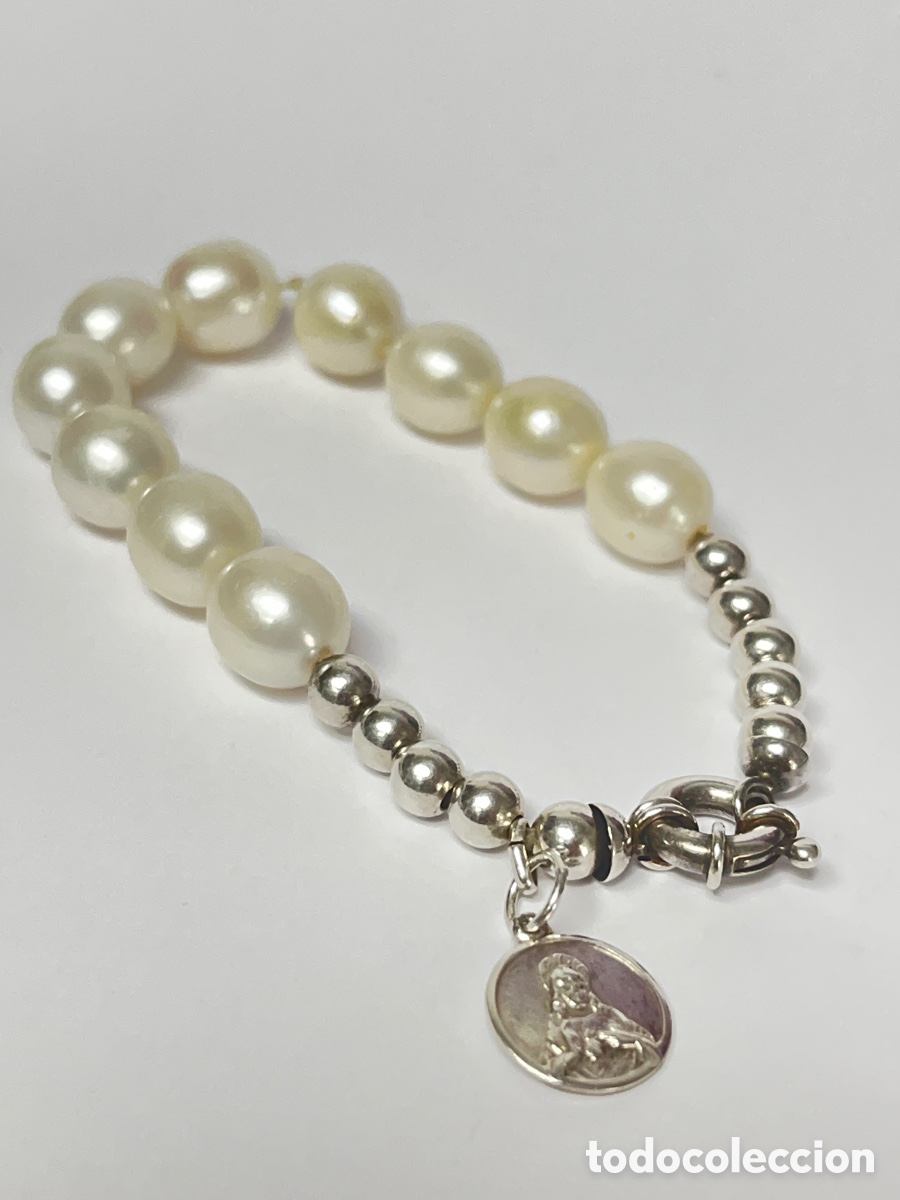 Joyeria: Pulsera de plata y perlas /Pul396 - Foto 2