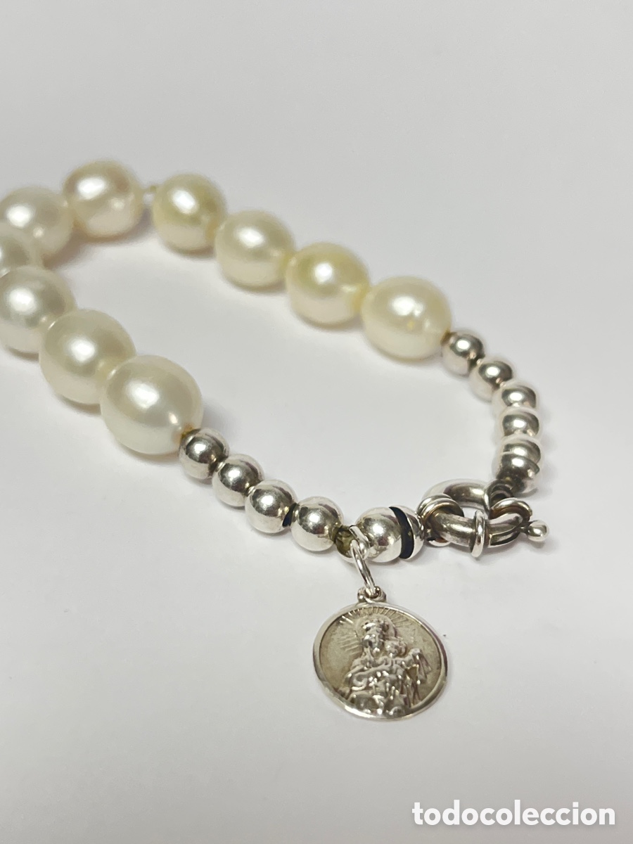 Joyeria: Pulsera de plata y perlas /Pul396 - Foto 3