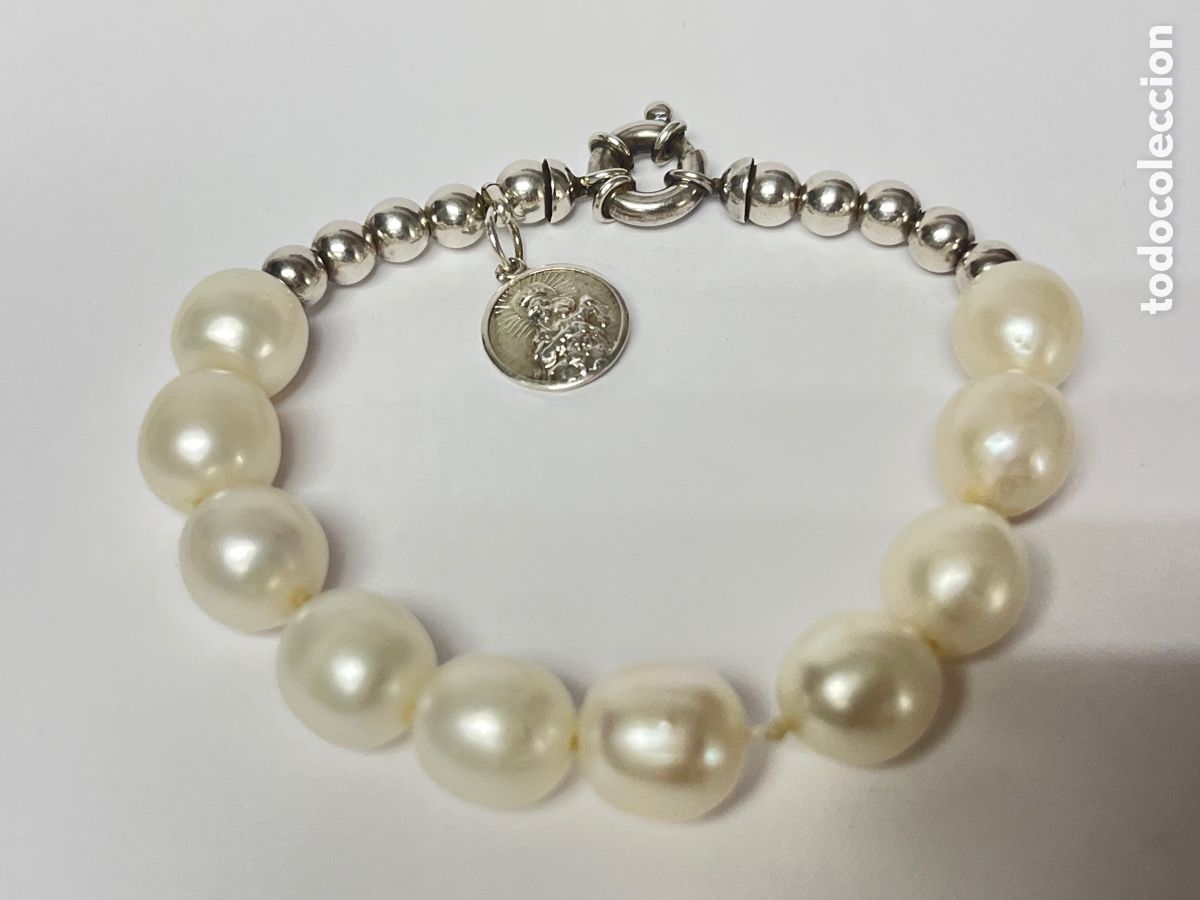 Joyeria: Pulsera de plata y perlas /Pul396 - Foto 4
