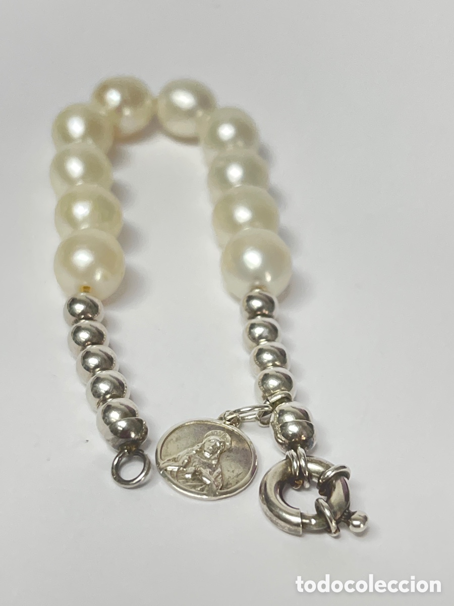 Joyeria: Pulsera de plata y perlas /Pul396 - Foto 5