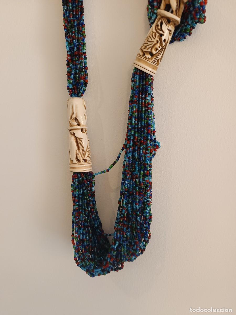 Joyeria: Collar de cuentas de m&uacute;ltiples hebras artesanal - Foto 2