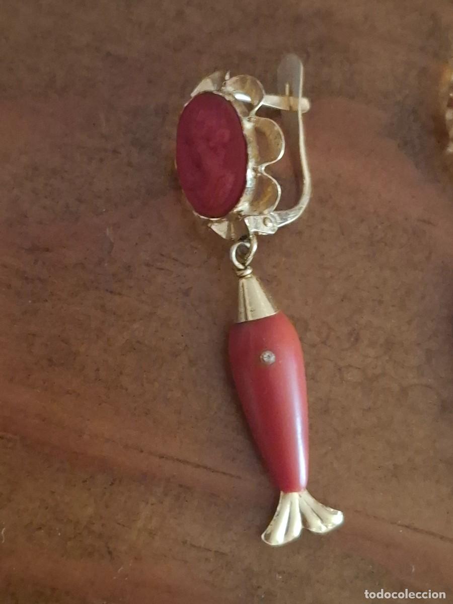 Joyeria: PENDIENTES DE ORO Y CORAL - Foto 2