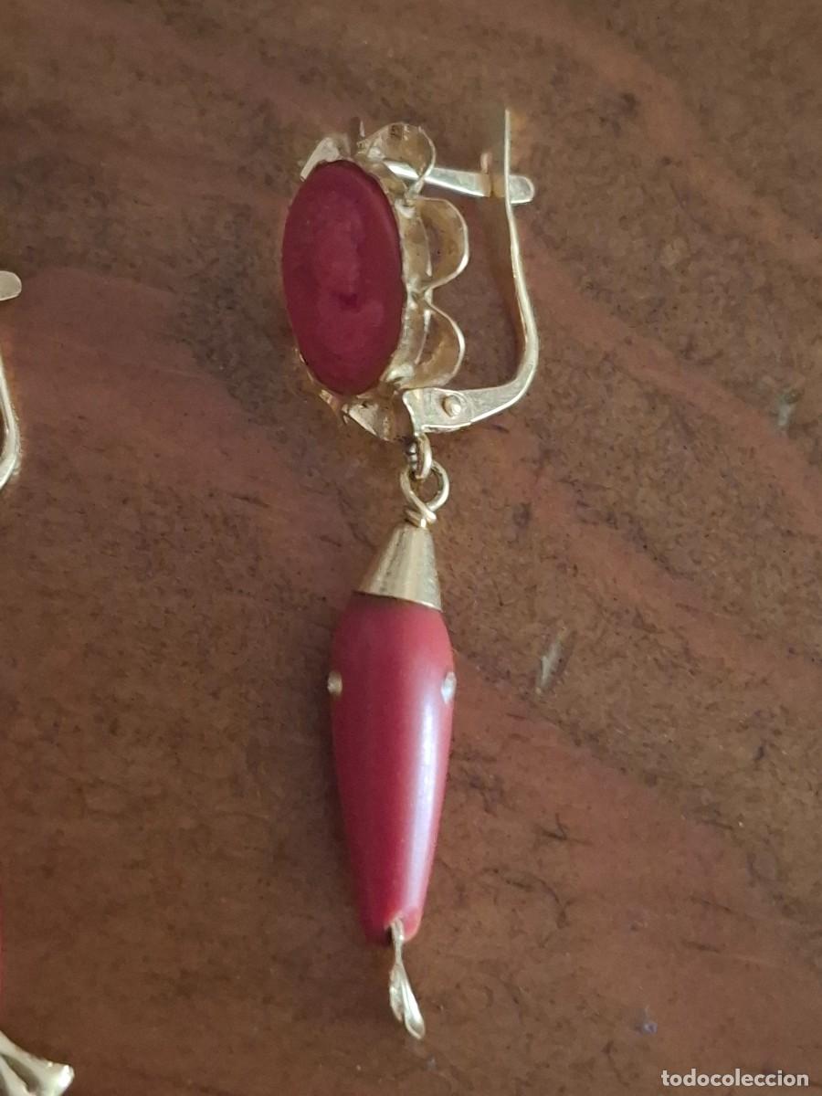 Joyeria: PENDIENTES DE ORO Y CORAL - Foto 3