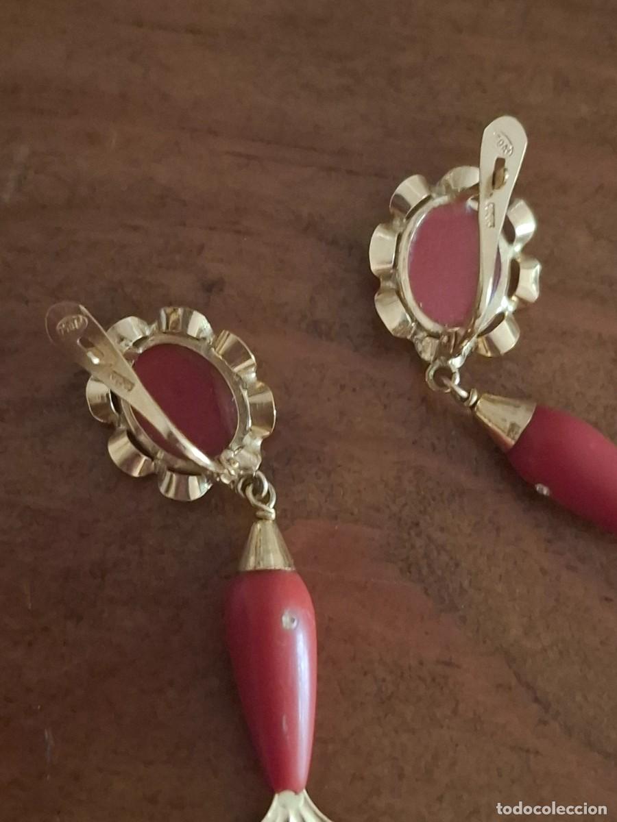 Joyeria: PENDIENTES DE ORO Y CORAL - Foto 6