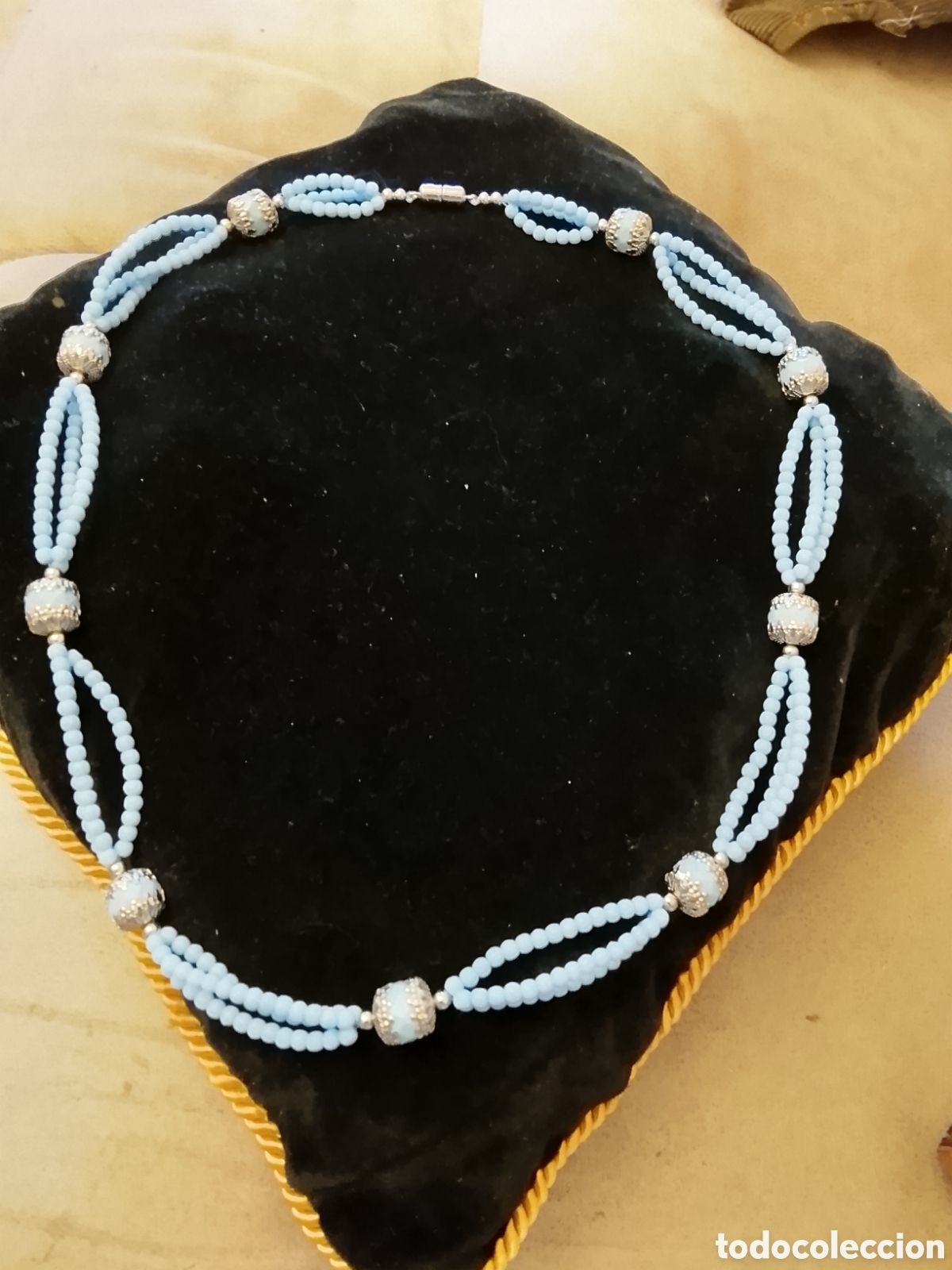 Joyeria: Antiguo collar de cristal de murano ,Mide 60 cent&iacute;metros .Ver fotos y leer descripci&oacute;n