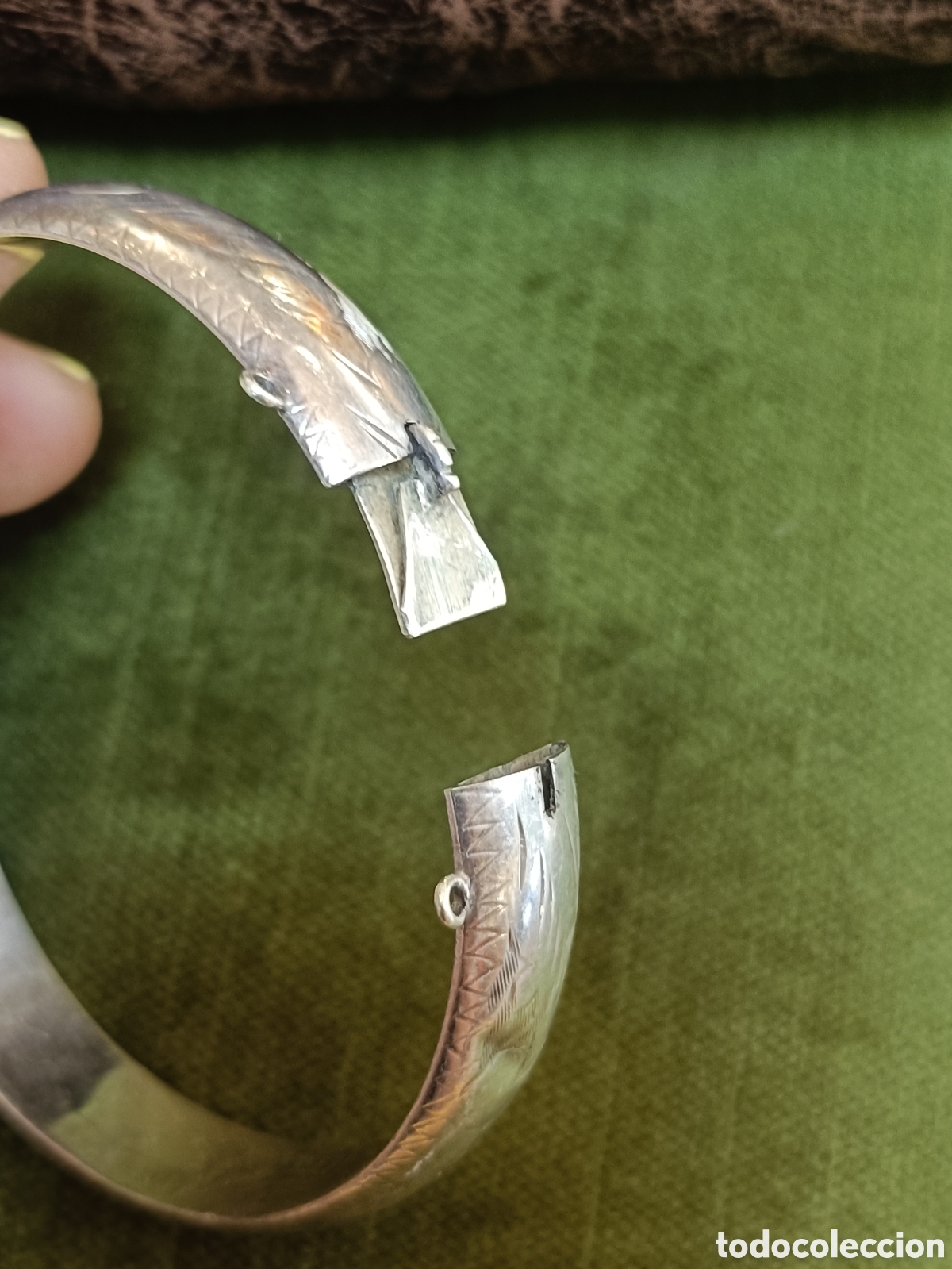 Joyeria: ANTIGUA PULSERA ELABORADA EN PLATA - Foto 11