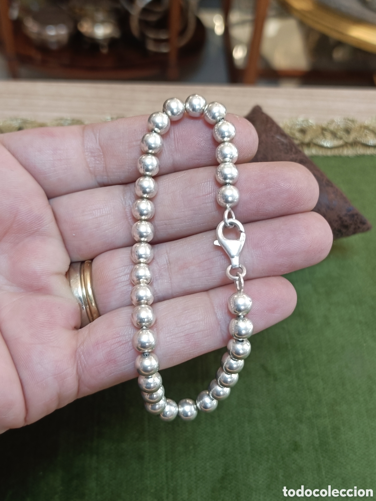 Joyeria: ANTIGUA PULSERA ELABORADA EN PLATA - Foto 2