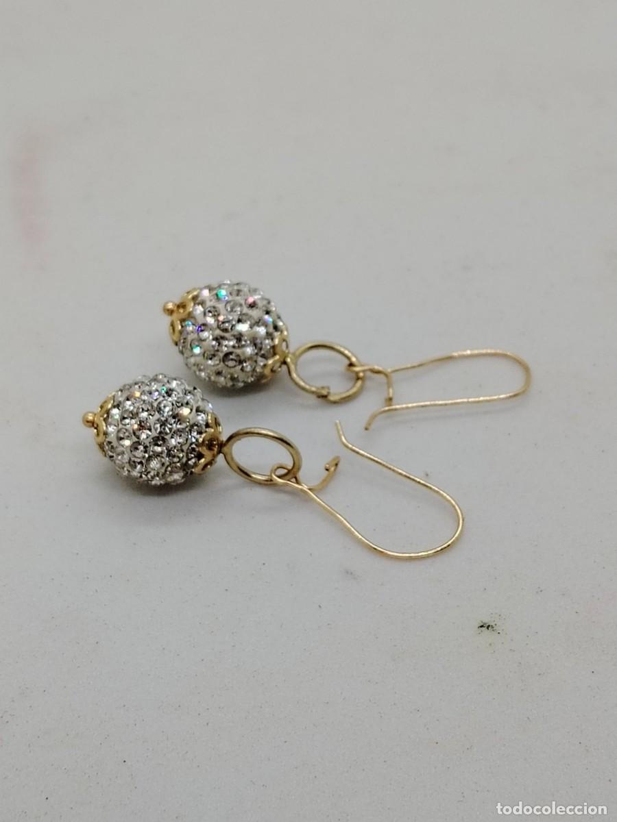 Joyeria: pendientes oro solido bicolor y topacios - Foto 5