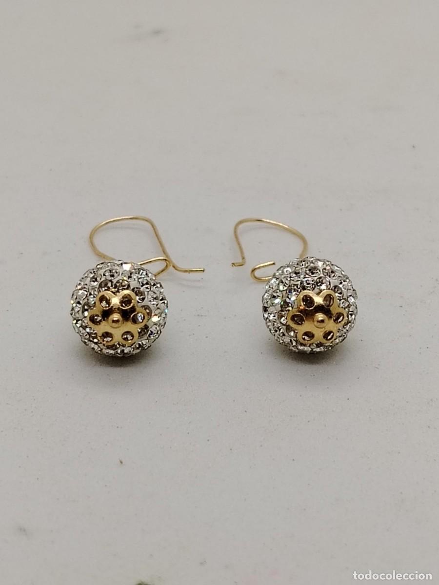 Joyeria: pendientes oro solido bicolor y topacios - Foto 6