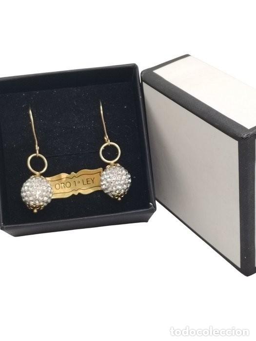 Joyeria: pendientes oro solido bicolor y topacios - Foto 7