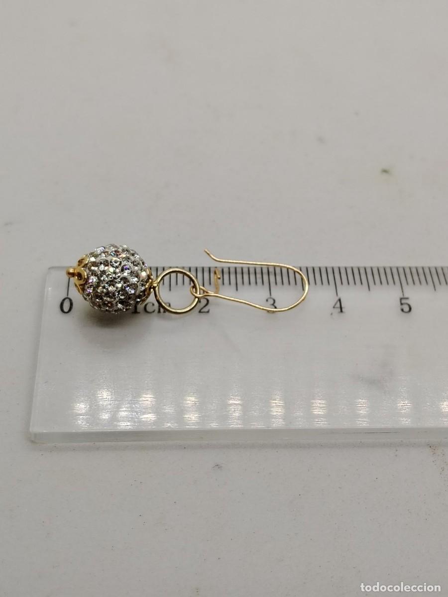 Joyeria: pendientes oro solido bicolor y topacios - Foto 9