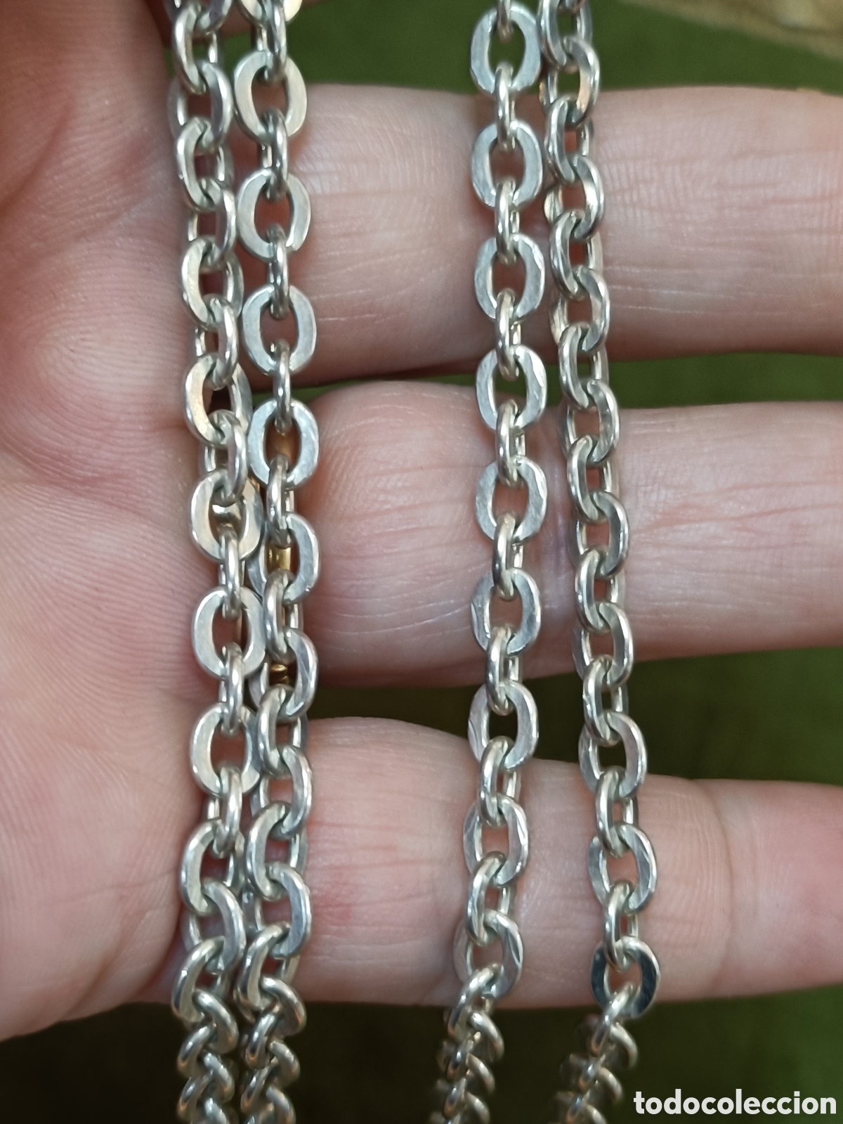 Joyeria: ELEGANTE CADENA, CORD&Oacute;N ELABORADO RN PLATA - Foto 6