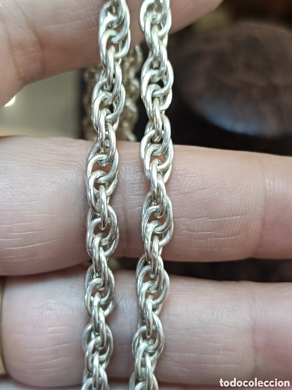 Joyeria: ELEGANTE CADENA, CORD&Oacute;N ELABORADO EN PLATA - Foto 7
