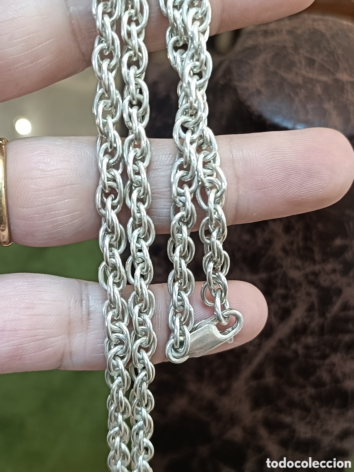 Joyeria: ELEGANTE CADENA, CORD&Oacute;N ELABORADO EN PLATA - Foto 8