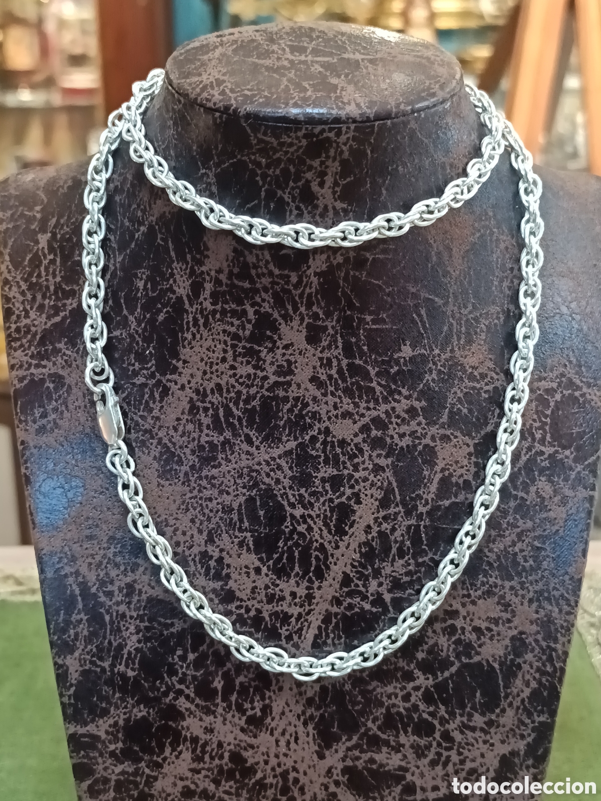 Joyeria: ELEGANTE CADENA, CORD&Oacute;N ELABORADO EN PLATA
