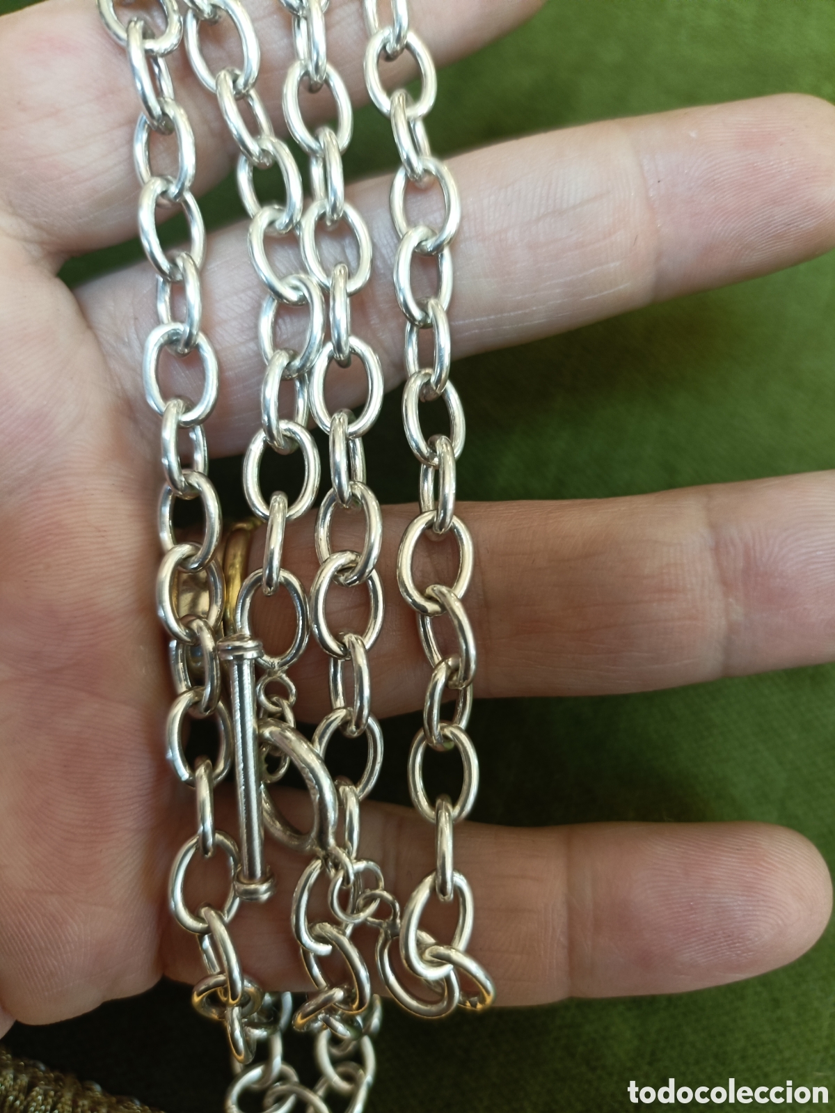 Joyeria: ELEGANTE CADENA, CORD&Oacute;N ELABORADO EN PLATA - Foto 6