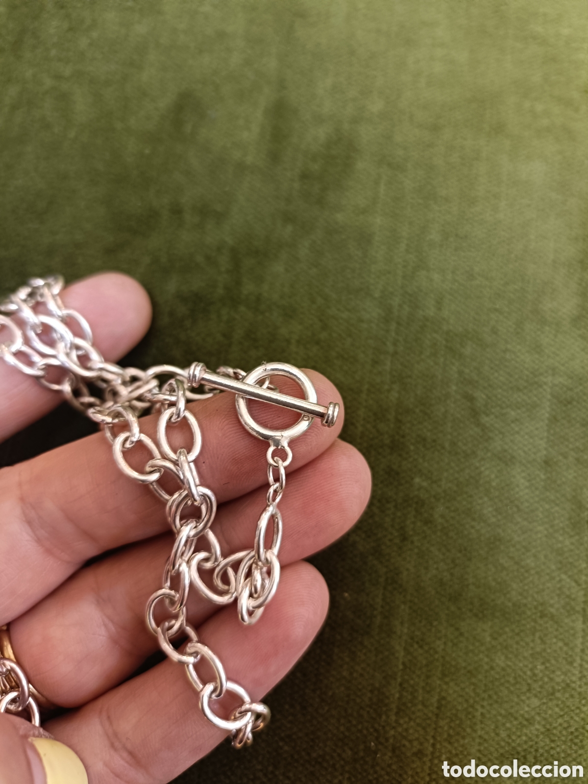 Joyeria: ELEGANTE CADENA, CORD&Oacute;N ELABORADO EN PLATA - Foto 7