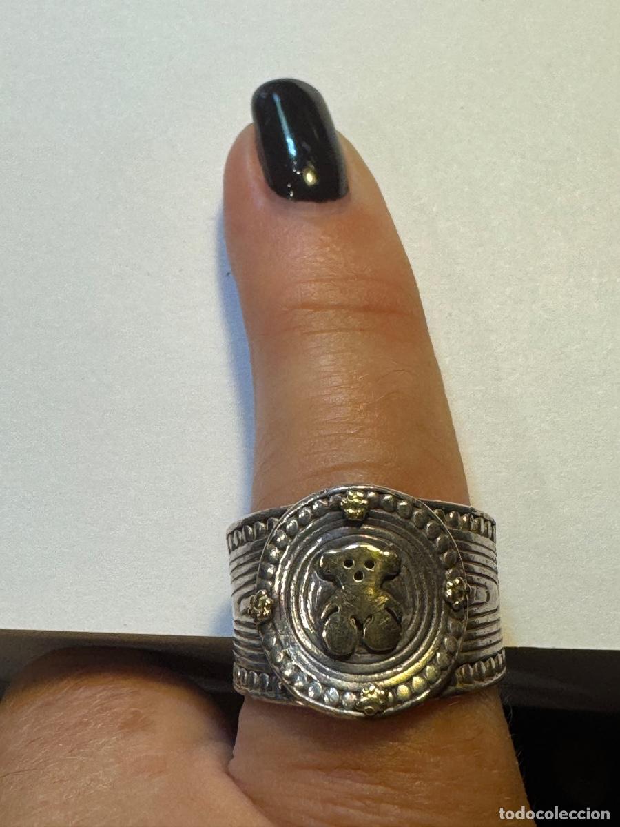 Joyeria: ANILLO DE TOUS EN PLATA Y ORO 18 K -ORIGINAL (G)