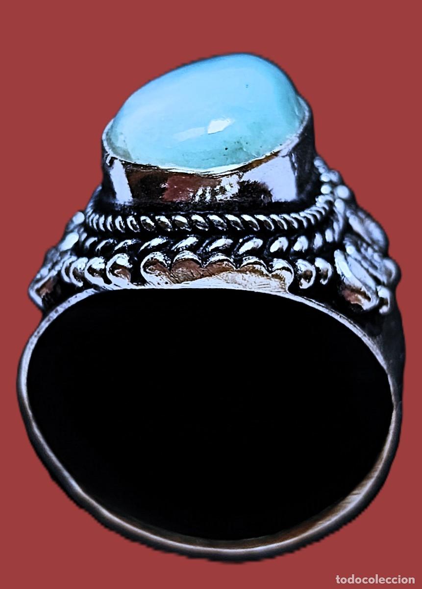 Joyeria: Anillo Plata con Piedra Larimar - Foto 2