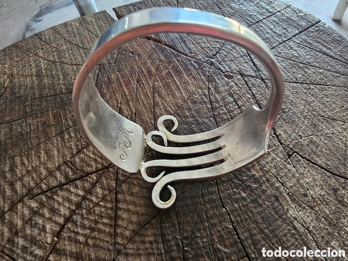 Joyeria: Pulsera Tenedor Plata De Ley Vintage 915