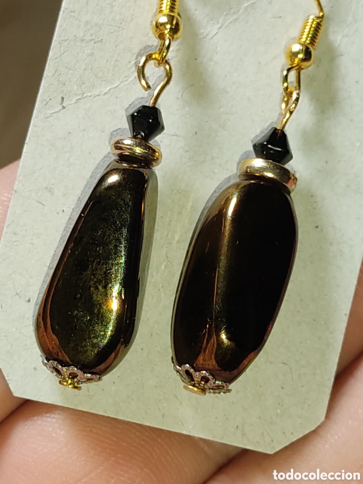 Joyeria: Pendientes vintage de cristal de Murano. - Foto 2