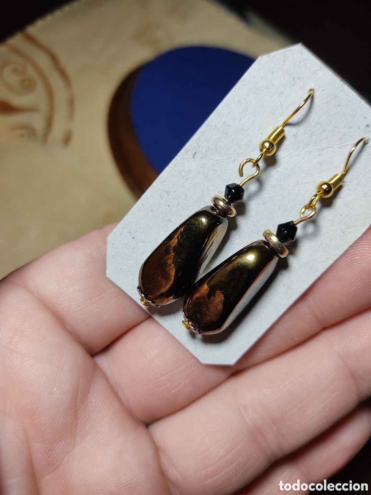 Joyeria: Pendientes vintage de cristal de Murano. - Foto 3