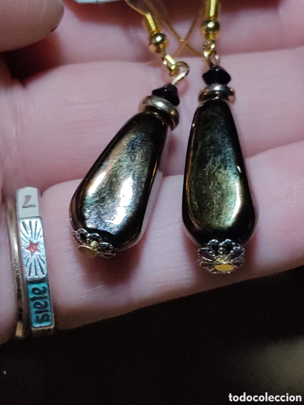 Joyeria: Pendientes vintage de cristal de Murano. - Foto 7