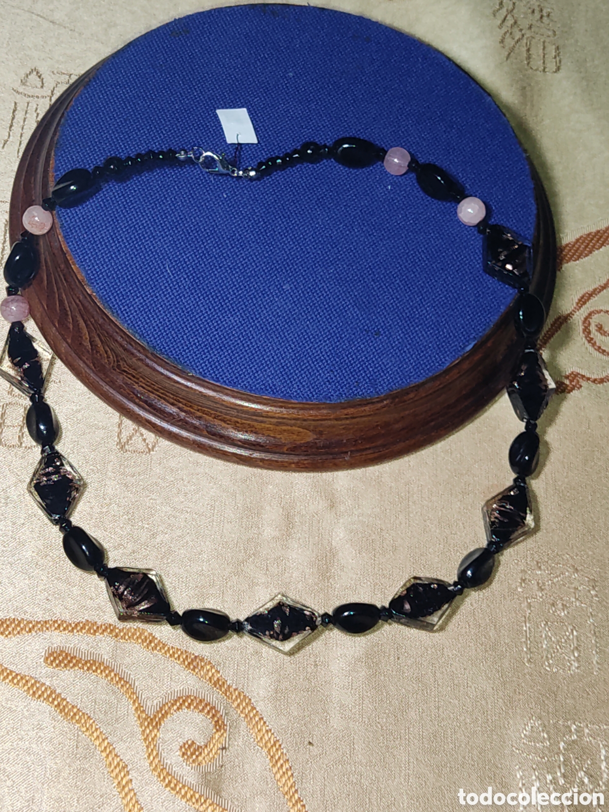 Joyeria: Collar de cristal de Murano.Vintage.&rdquo;L&rdquo; - Foto 10