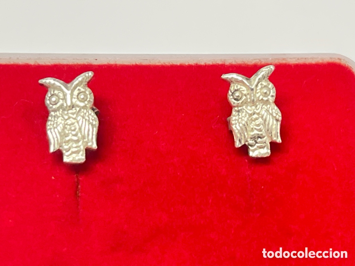 Joyeria: Pendientes de b&uacute;ho en plata /P496 - Foto 2