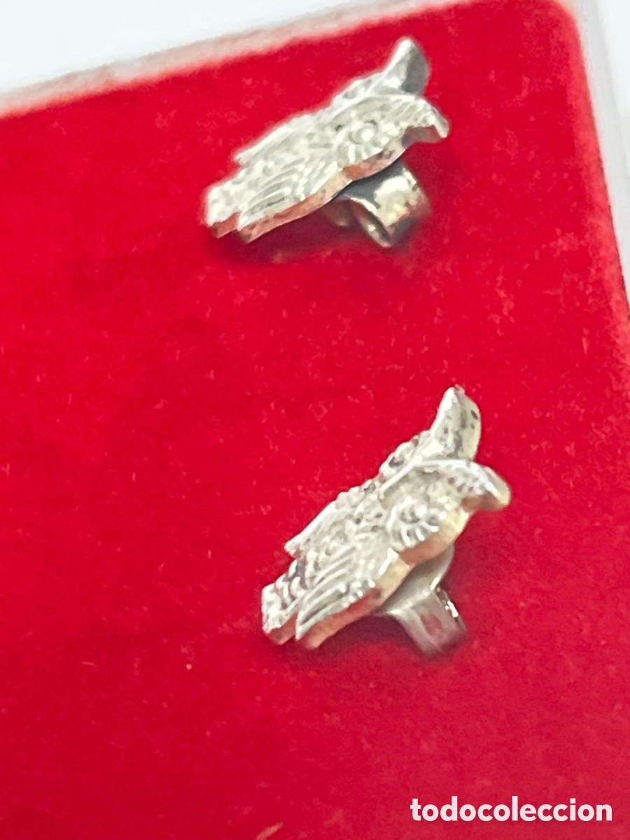Joyeria: Pendientes de b&uacute;ho en plata /P496 - Foto 3