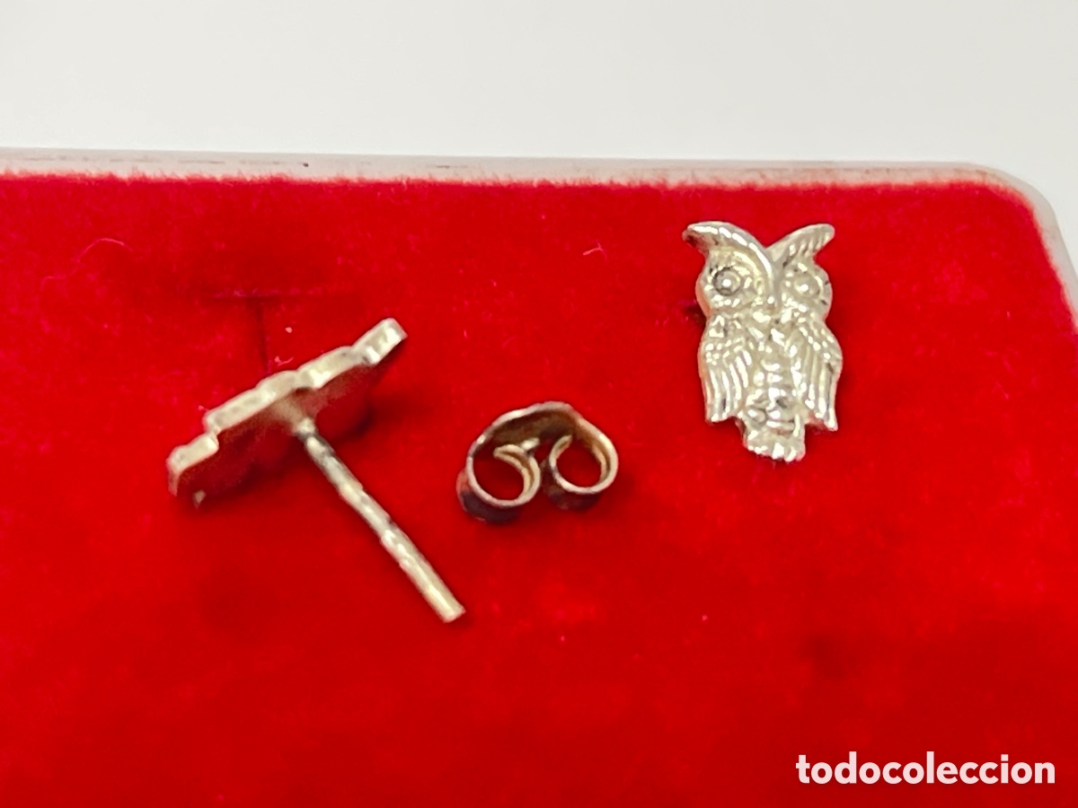 Joyeria: Pendientes de b&uacute;ho en plata /P496 - Foto 4
