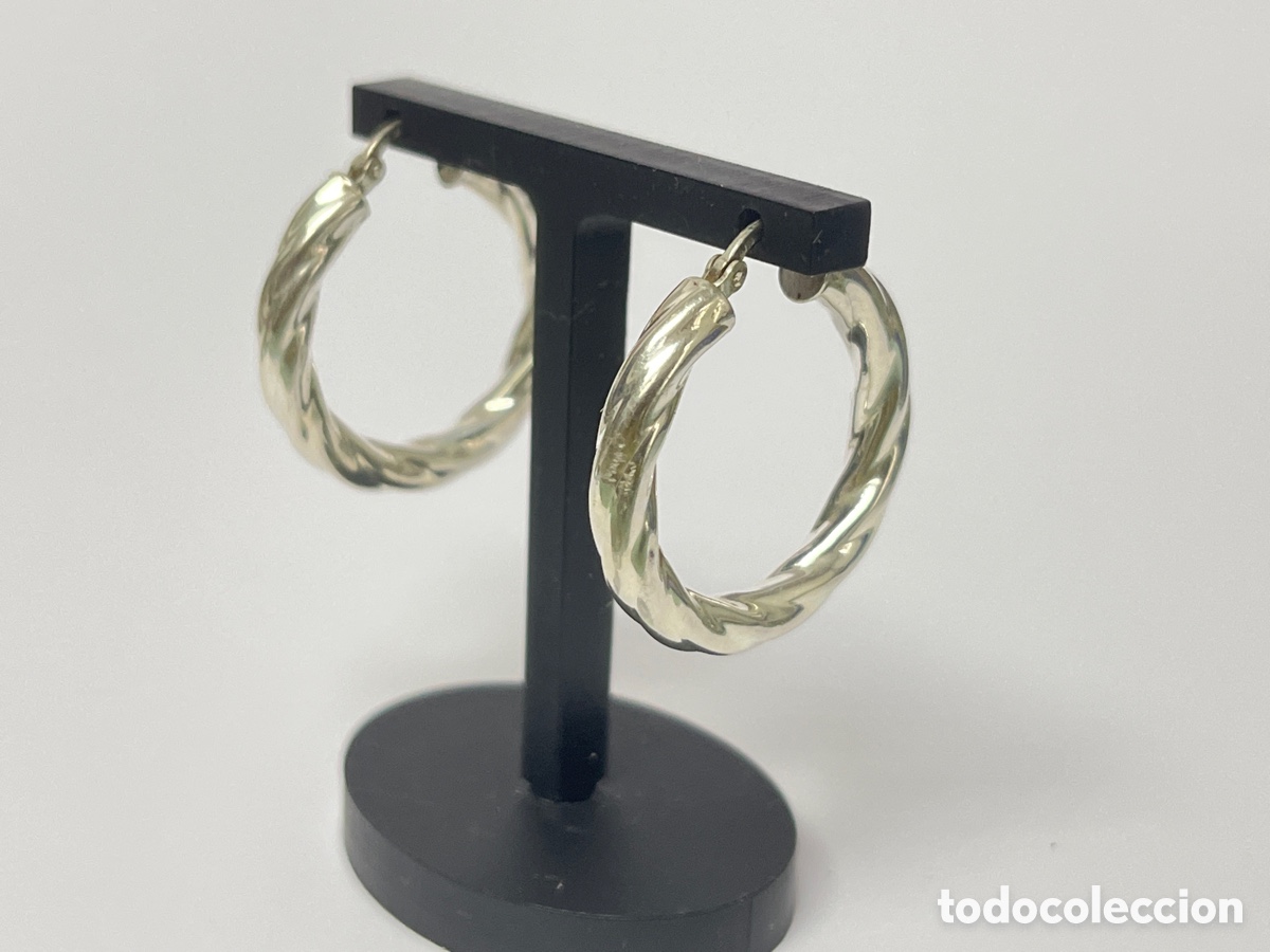 Joyeria: Pendientes - criollas de plata /P496 - Foto 2