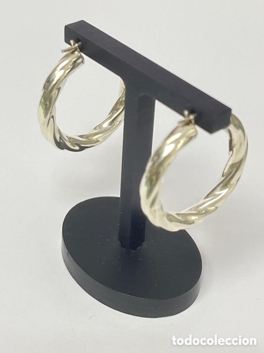 Joyeria: Pendientes - criollas de plata /P496 - Foto 4