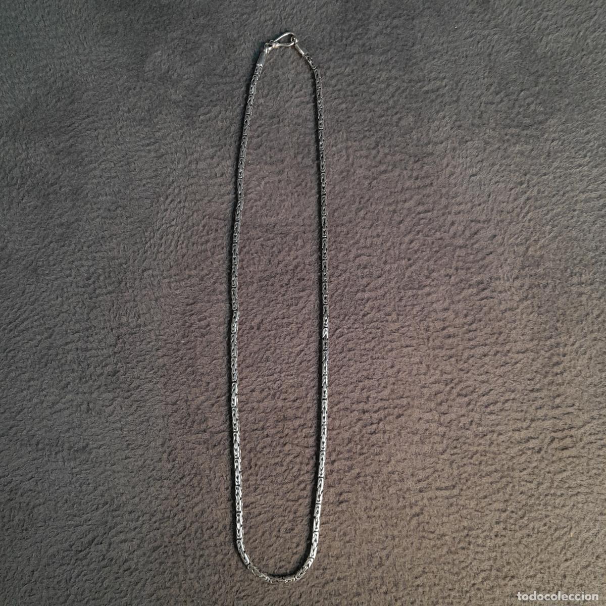 Gioielleria: J-4529. CADENA O COLLAR EN PLATA DE LEY (925) DE TRABAZ&Oacute;N BIZANTINO. SIGLO XX