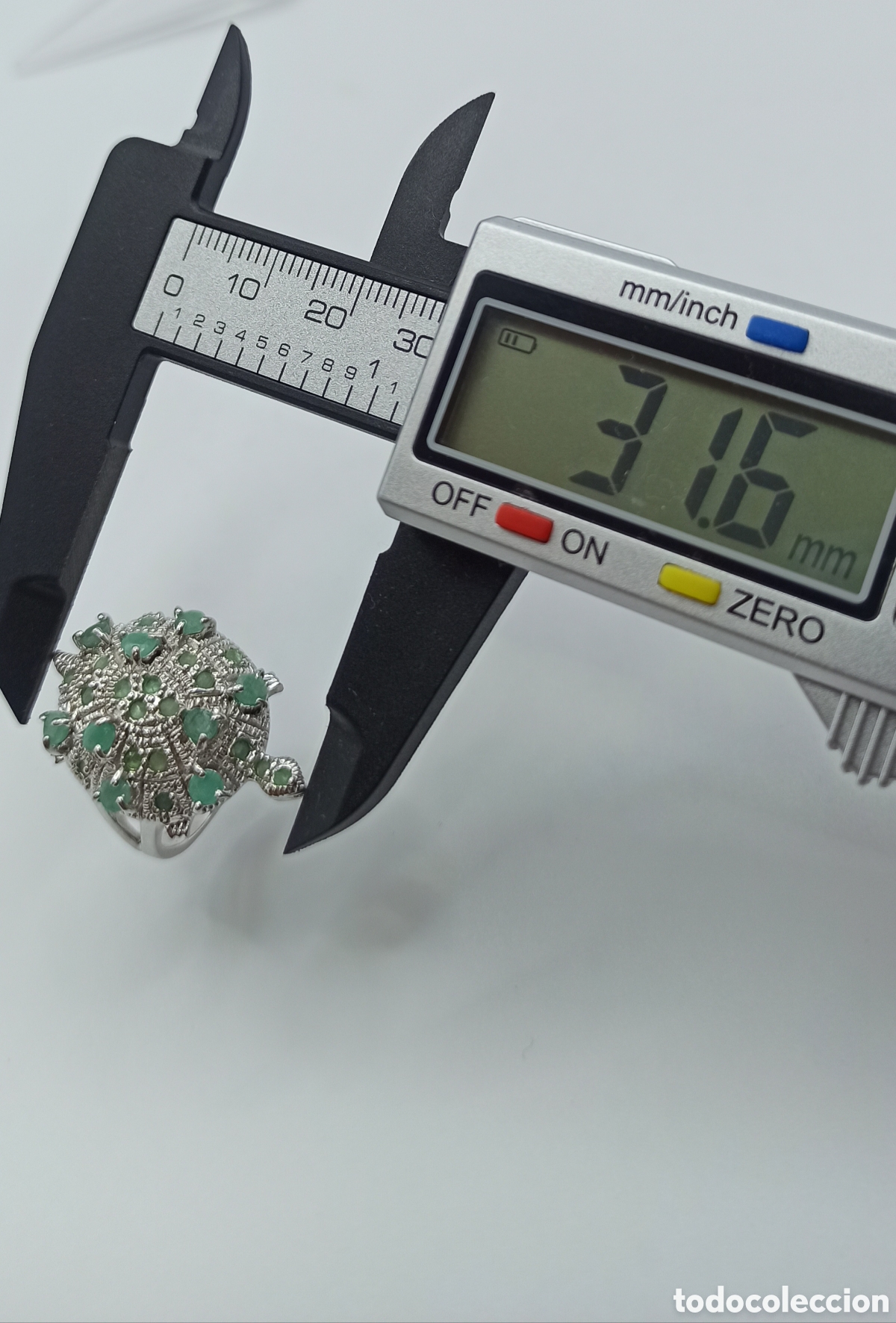 Joyeria: Anillo Tortuga Plata con Esmeraldas - Foto 6