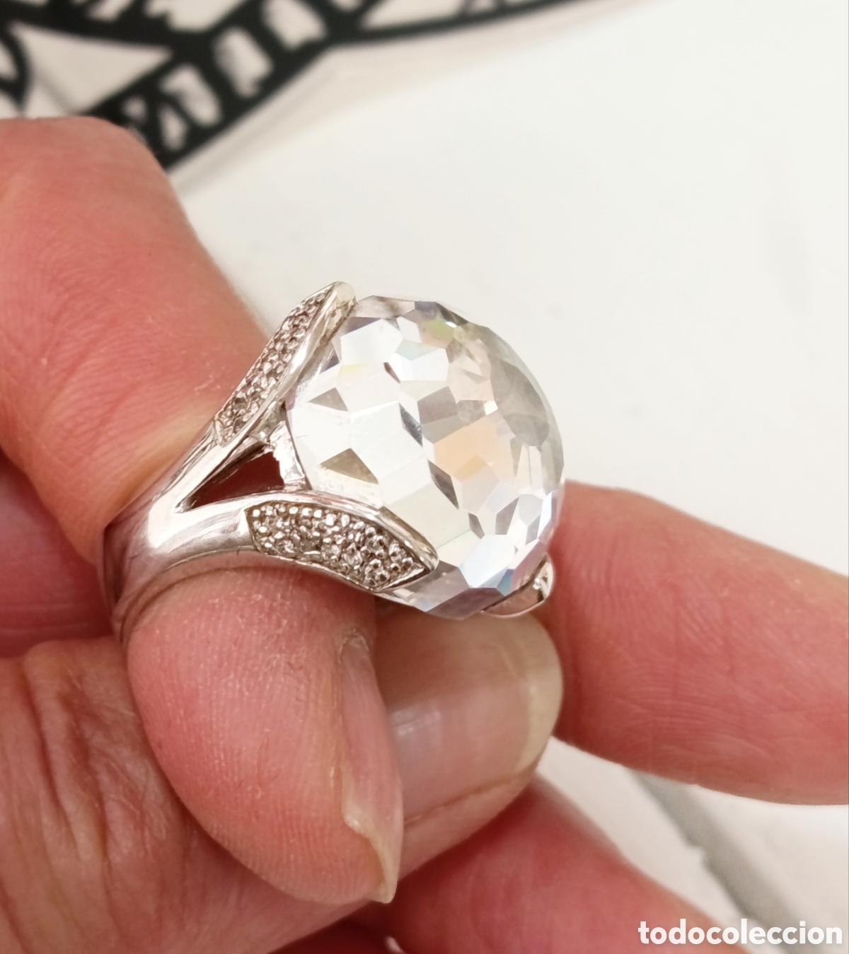 Joyeria: Anillo espectacular de plata de 1ra ley 925, talla 18, 24.8 gr, a&ntilde;o 2000, Nuevo