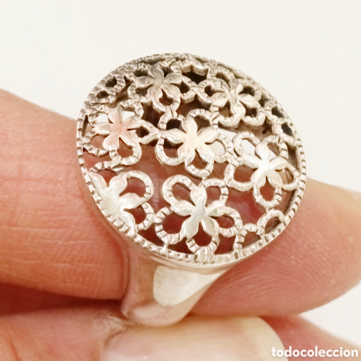 Joyeria: Anillo de plata de 1ra ley 925, talla 19, 8.1 gr, a&ntilde;o 2000, nuevo