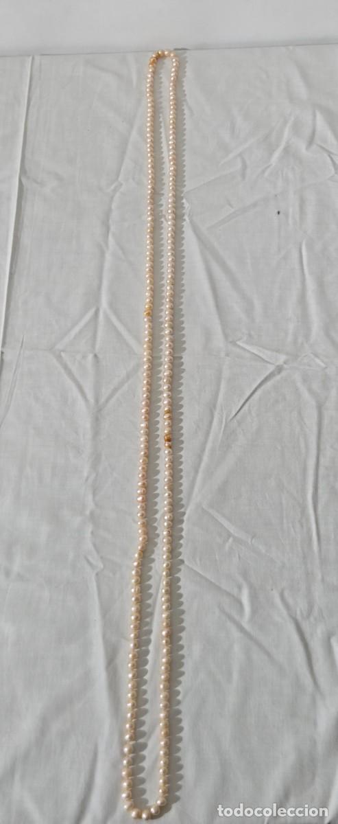 Joyeria: Collar largo de perlas rosadas de agua dulce - Foto 9