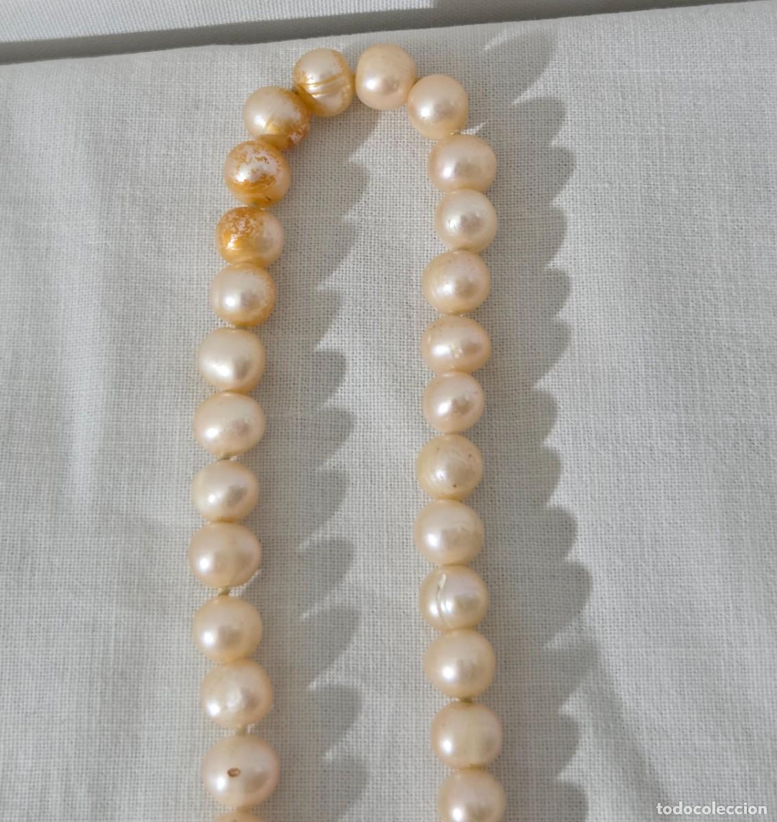 Joyeria: Collar largo de perlas rosadas de agua dulce - Foto 10