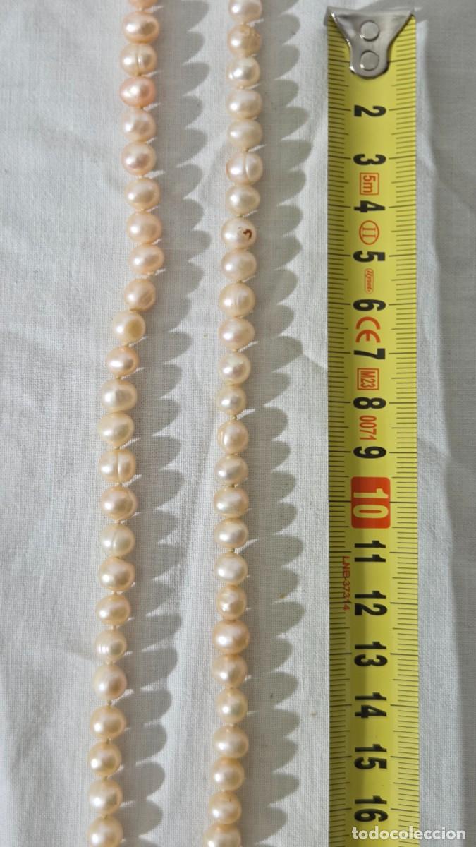 Joyeria: Collar largo de perlas rosadas de agua dulce - Foto 12
