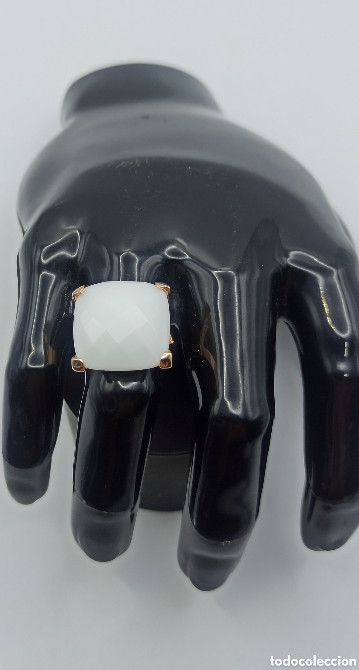 Joyeria: Anillo Plata Rosa Agata blanca - Foto 5