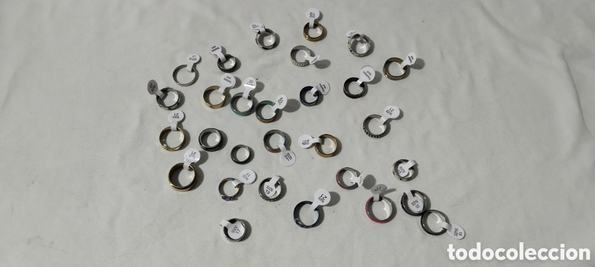 Joyeria: Lote 27 anillos acero inoxidable