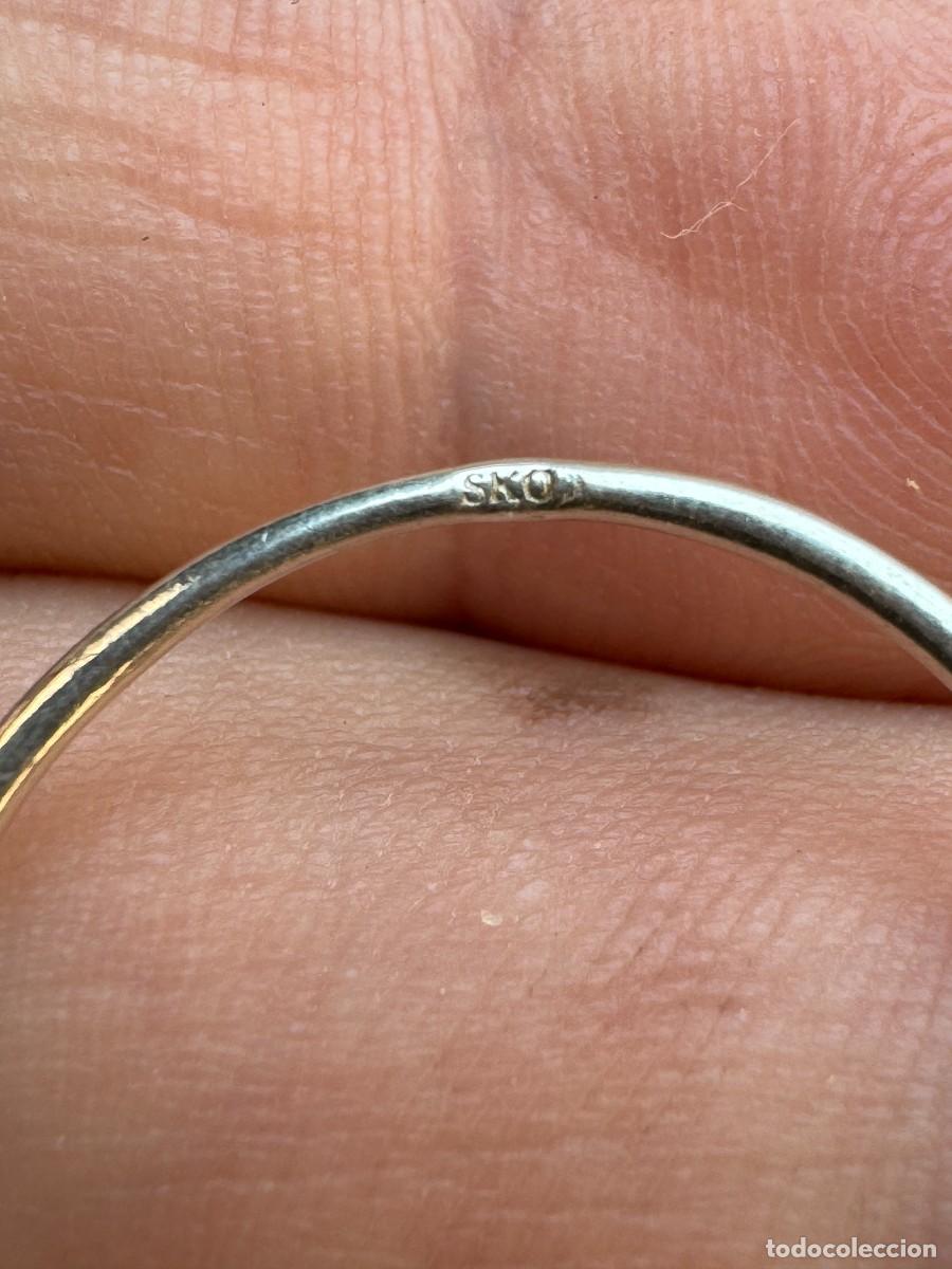 Joyeria: Anillo vintage de plata con el sello 925 - Foto 5
