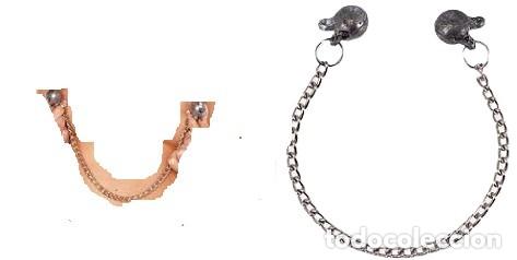 Joyeria: Pinzas de Presi&oacute;n Met&aacute;licas con Cadena